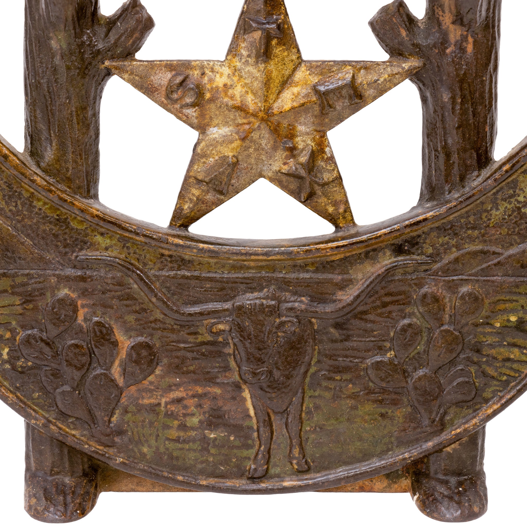 Texas Centennial Cast Iron Boot Scraper