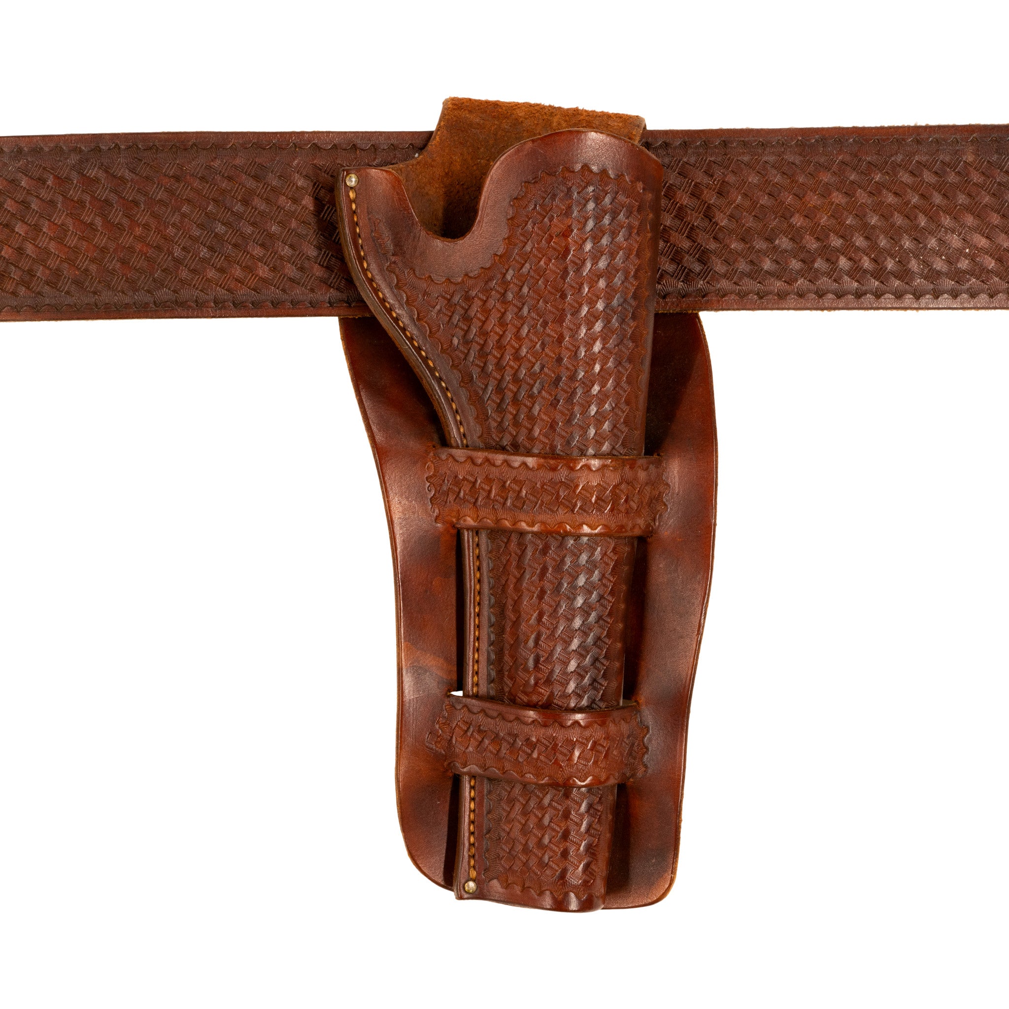H. Heiser Catridge Belt and Holster for 7 1/2" Colt