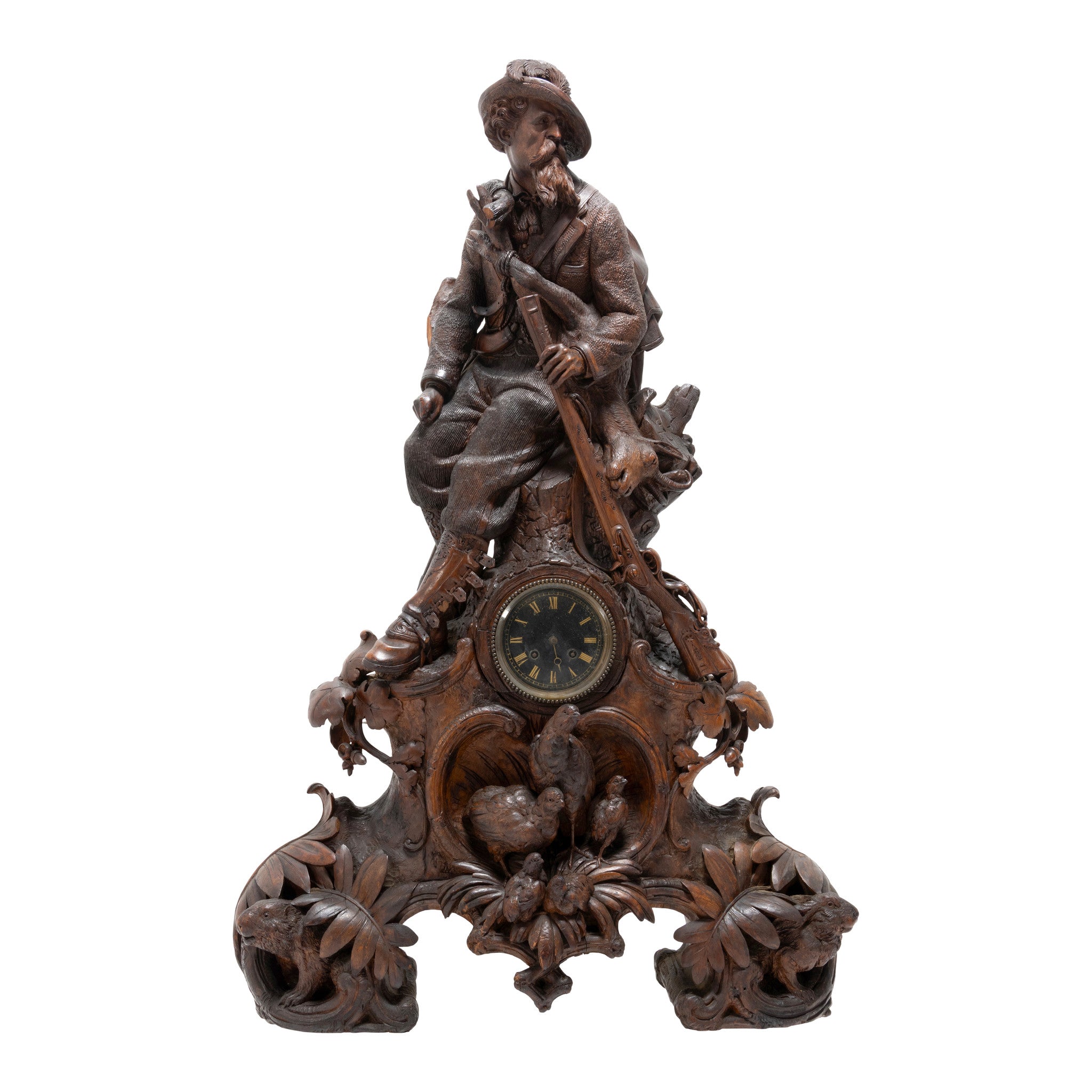 Black Forest Hunter's Clock, Furnishings, Black Forest, Clock