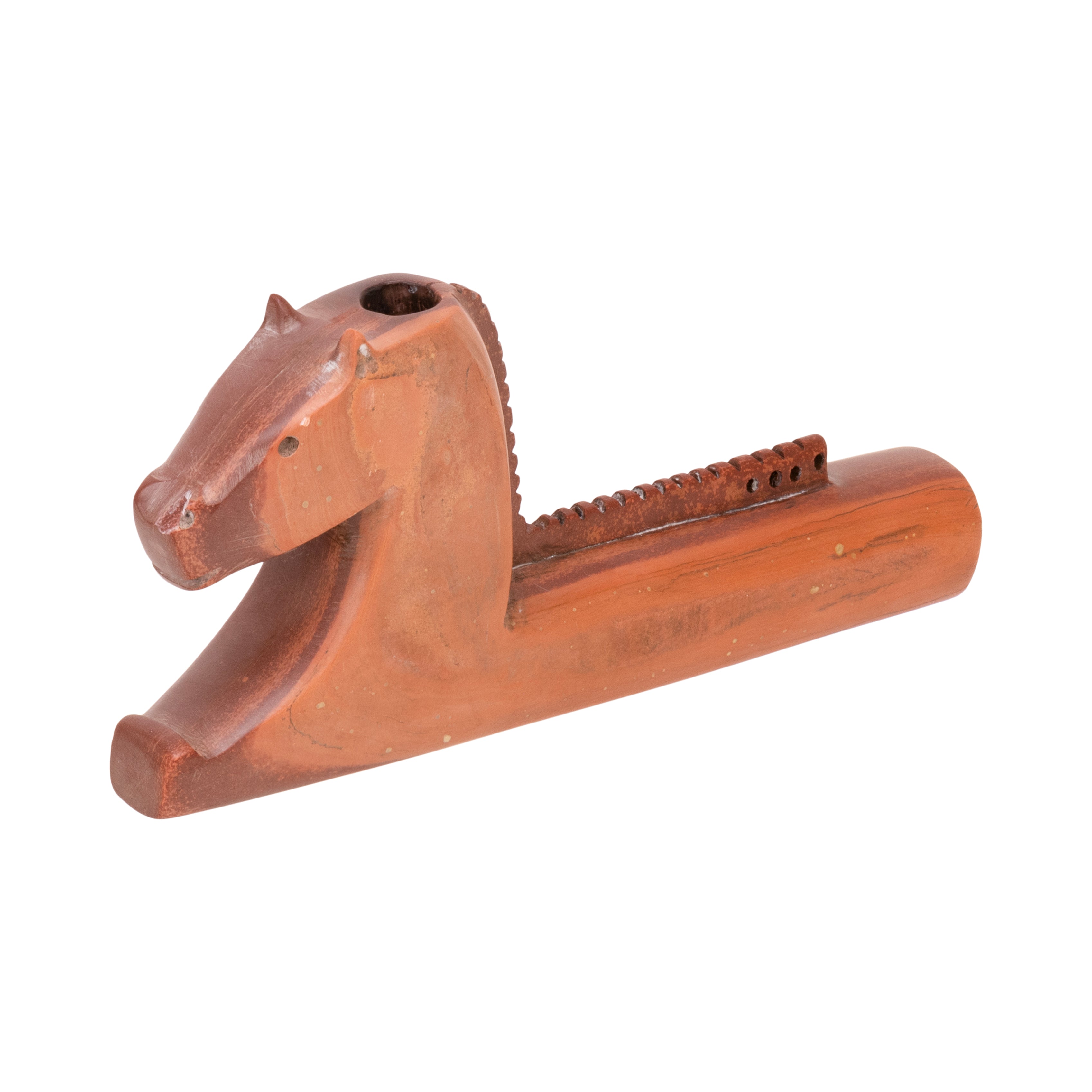 Sioux Pipestone Horse Pipe, Native, Pipe, Catlinite
