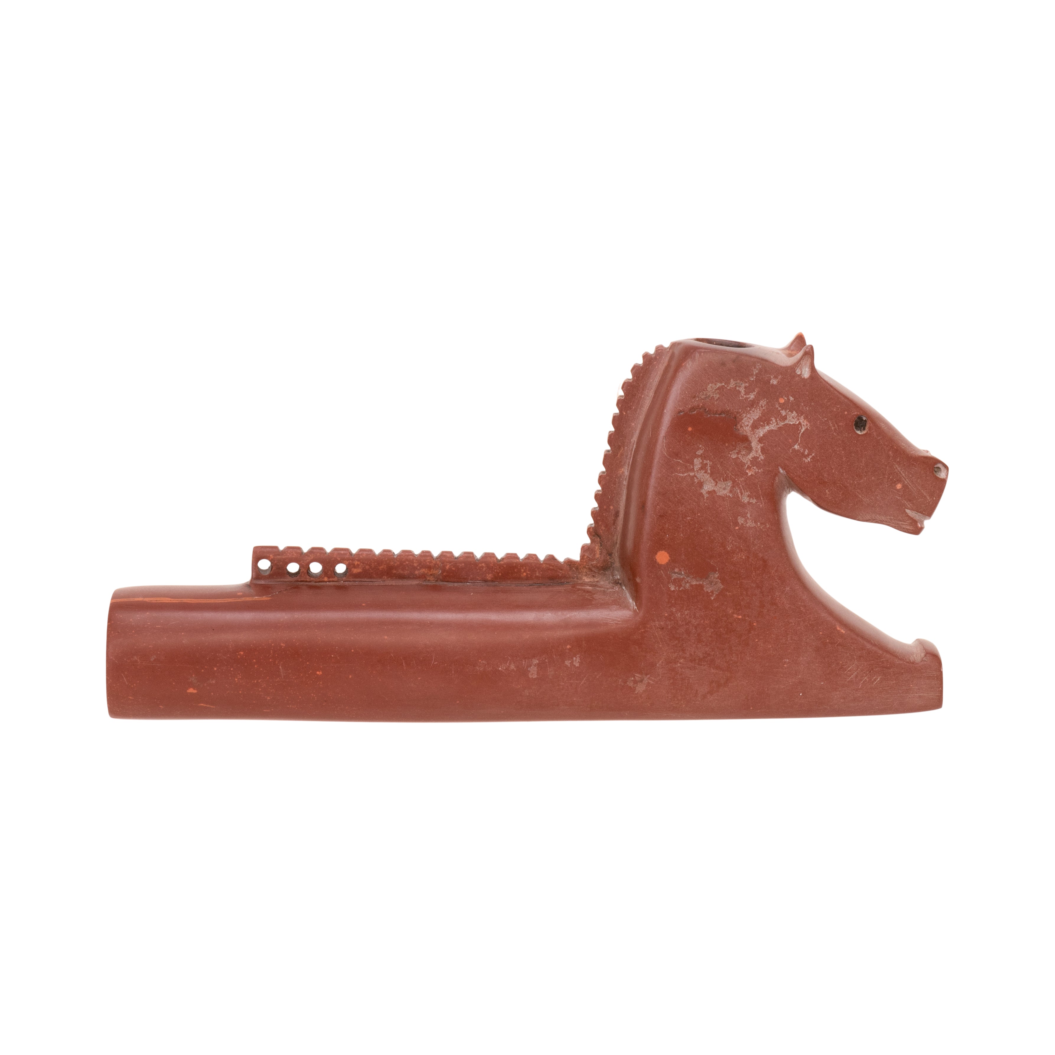 Sioux Pipestone Horse Pipe