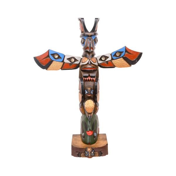 Bill Kuhnley Haida Style Totem Pole, Furnishings, Decor, Carving