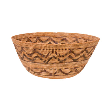 Yokut Coiled Basketry Bowl, Native, Basketry, Vertical