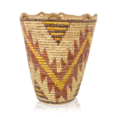 Klickitat Gathering Basket, Native, Basketry, Vertical