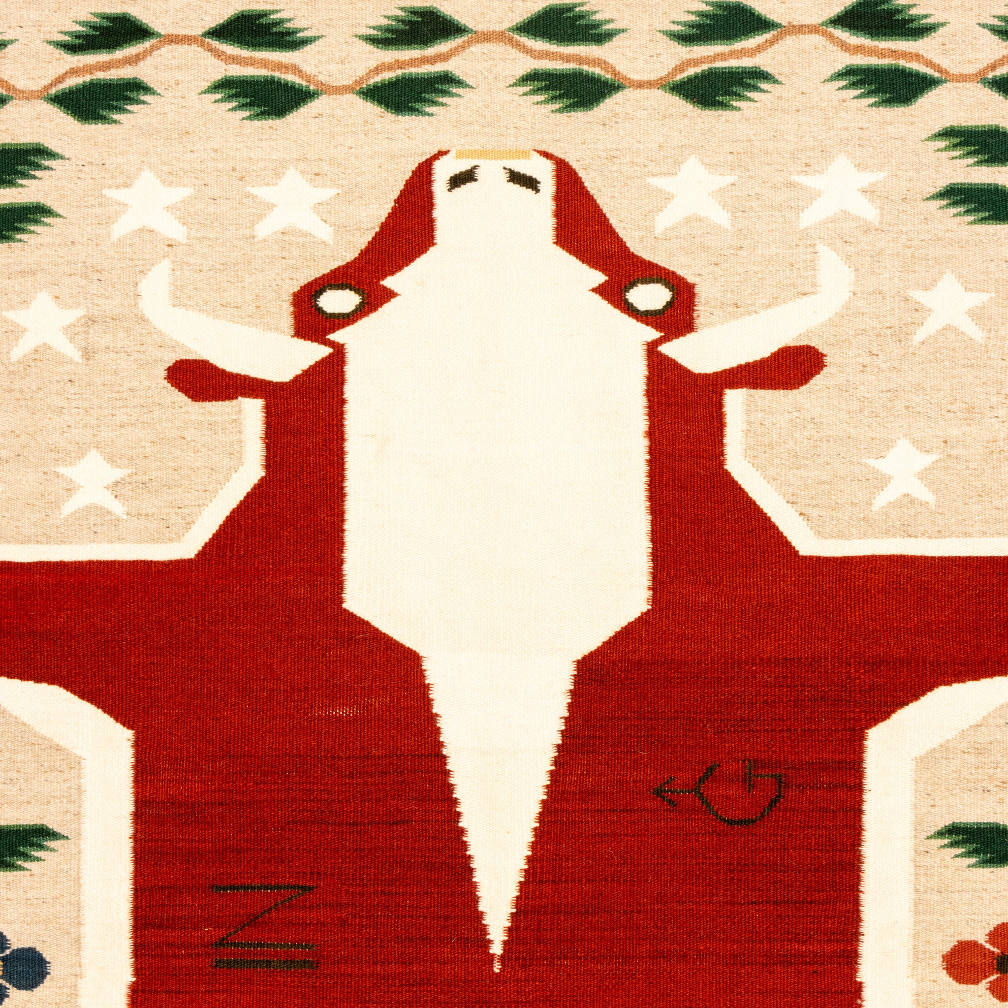 Navajo Steer Pictorial Weaving