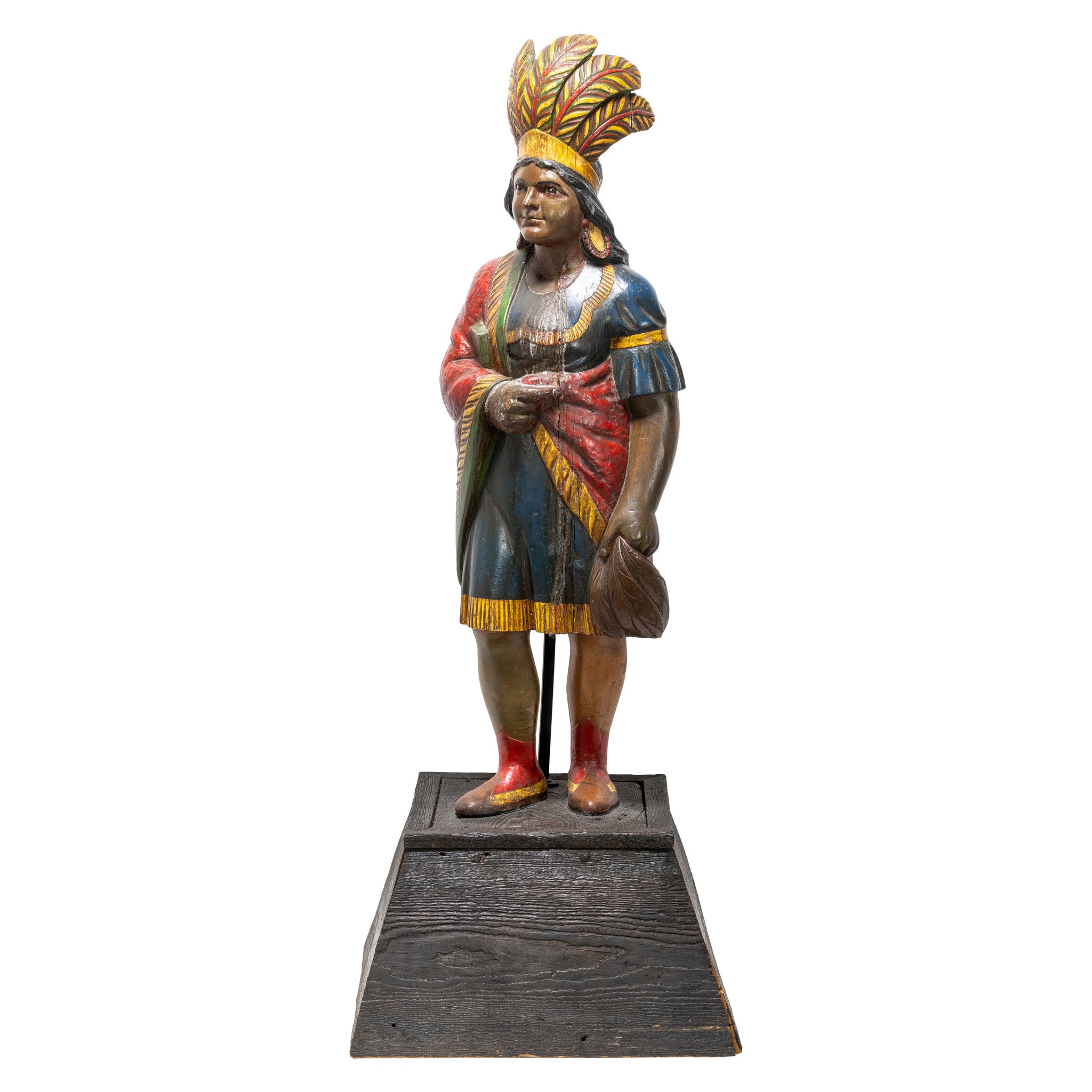 Samuel Robb Cigar Store Princess, Furnishings, Decor, Cigar Store Indian