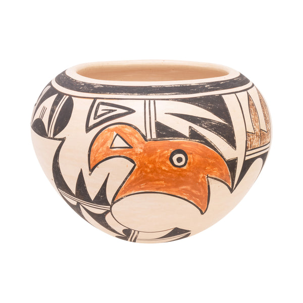 Hopi Pottery Bowl by Evelyn Poolheco, Native, Pottery, Historic