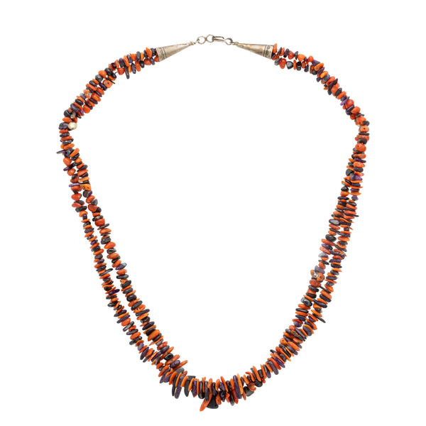 Navajo Coral and Sugilite Beaded Necklace, Jewelry, Necklace, Native