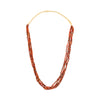 Native Coral Beaded Necklace, Jewelry, Necklace, Native