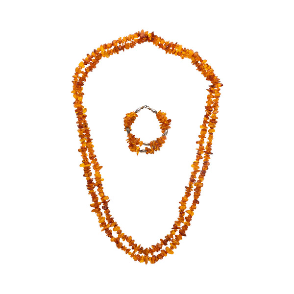 Southwest Amber Necklace and Bracelet, Jewelry, Necklace, Native