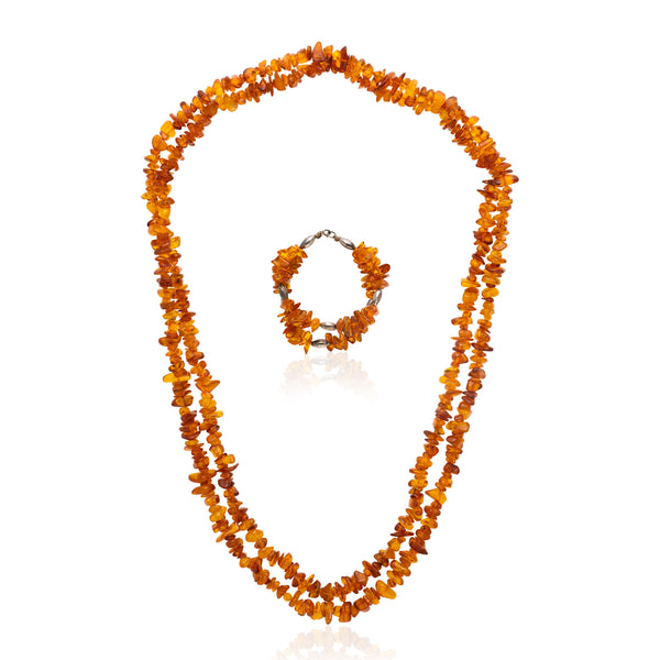 Southwest Amber Necklace and Bracelet, Jewelry, Necklace, Native