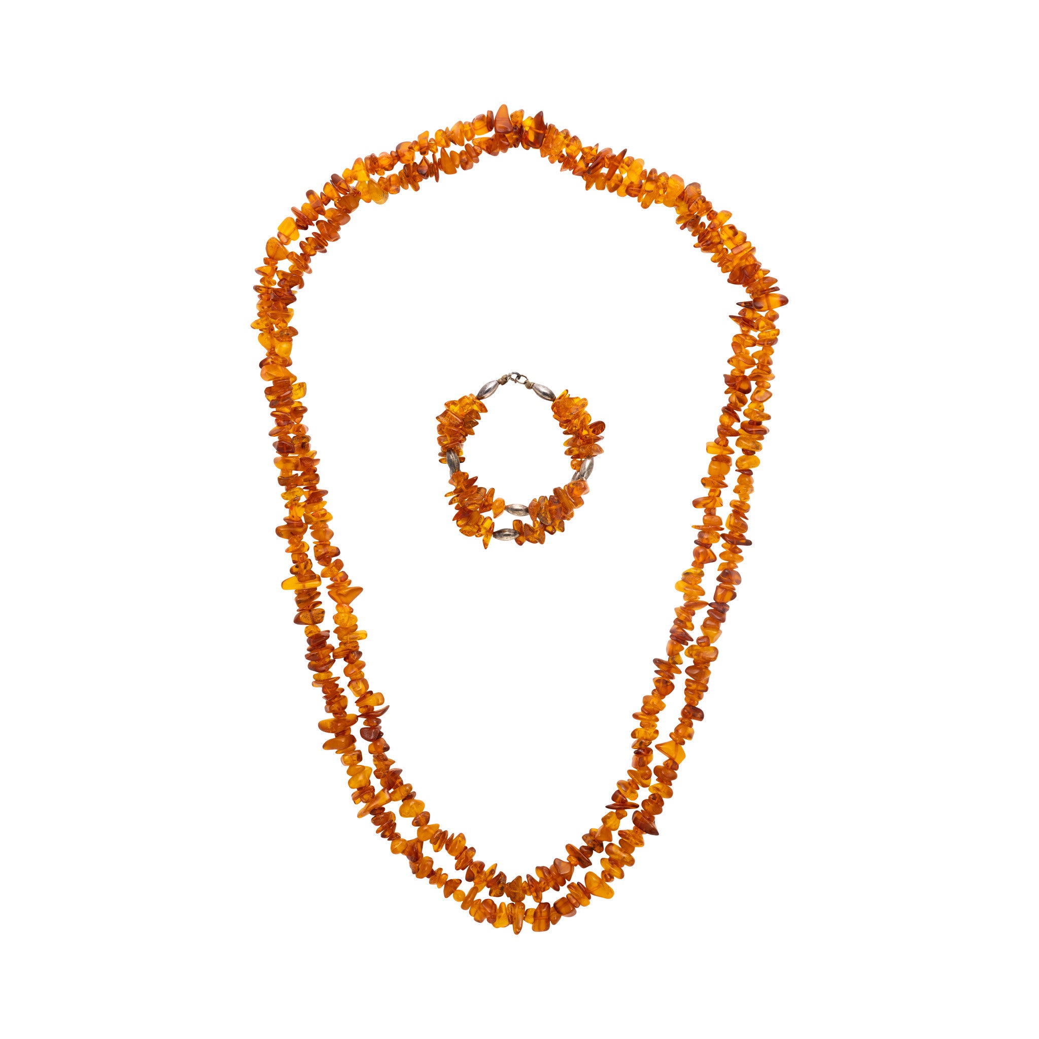 Southwest Amber Necklace and Bracelet, Jewelry, Necklace, Native