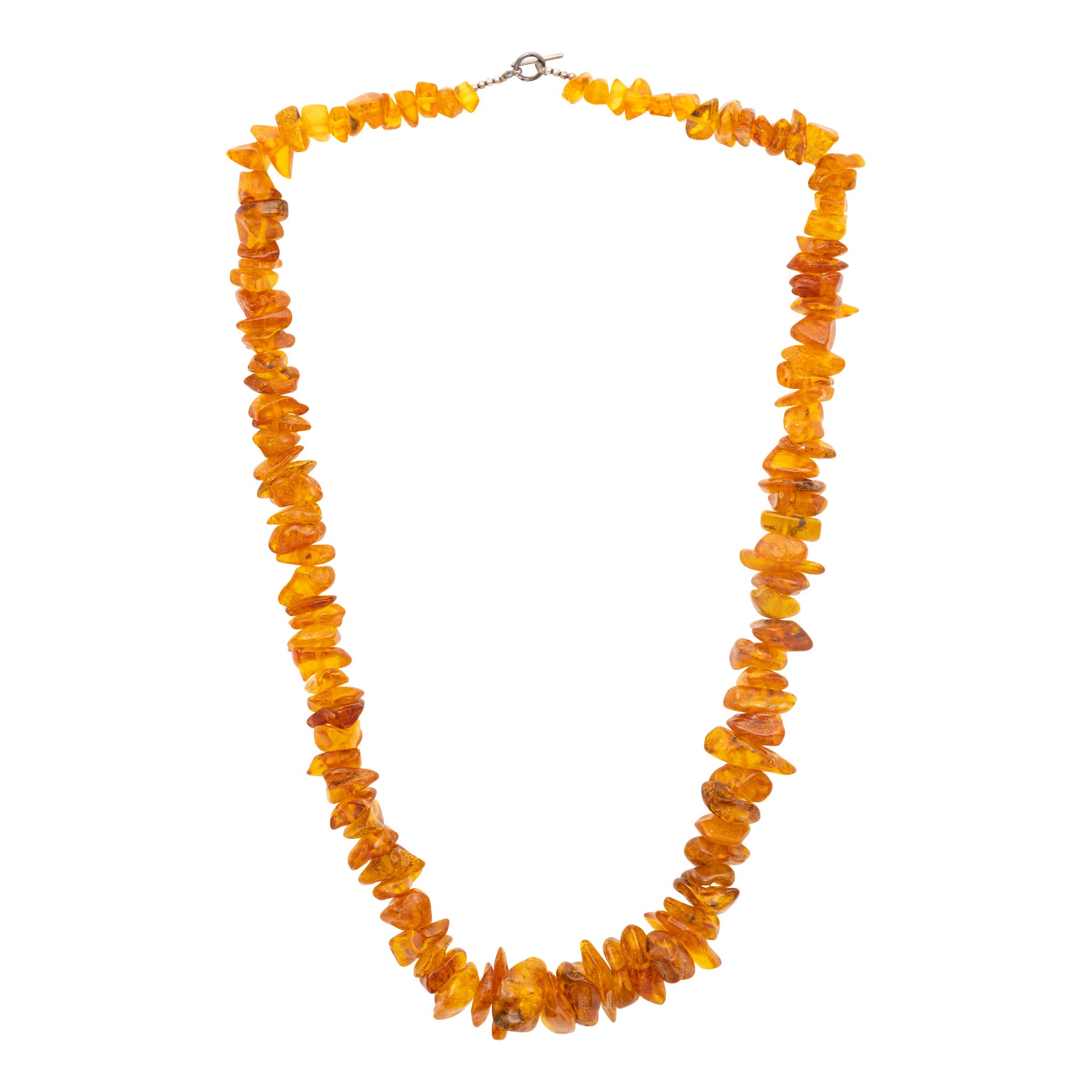 Amber Beaded Necklace, Jewelry, Necklace, Native