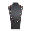 Navajo Turquoise and Amber Beaded Necklace
