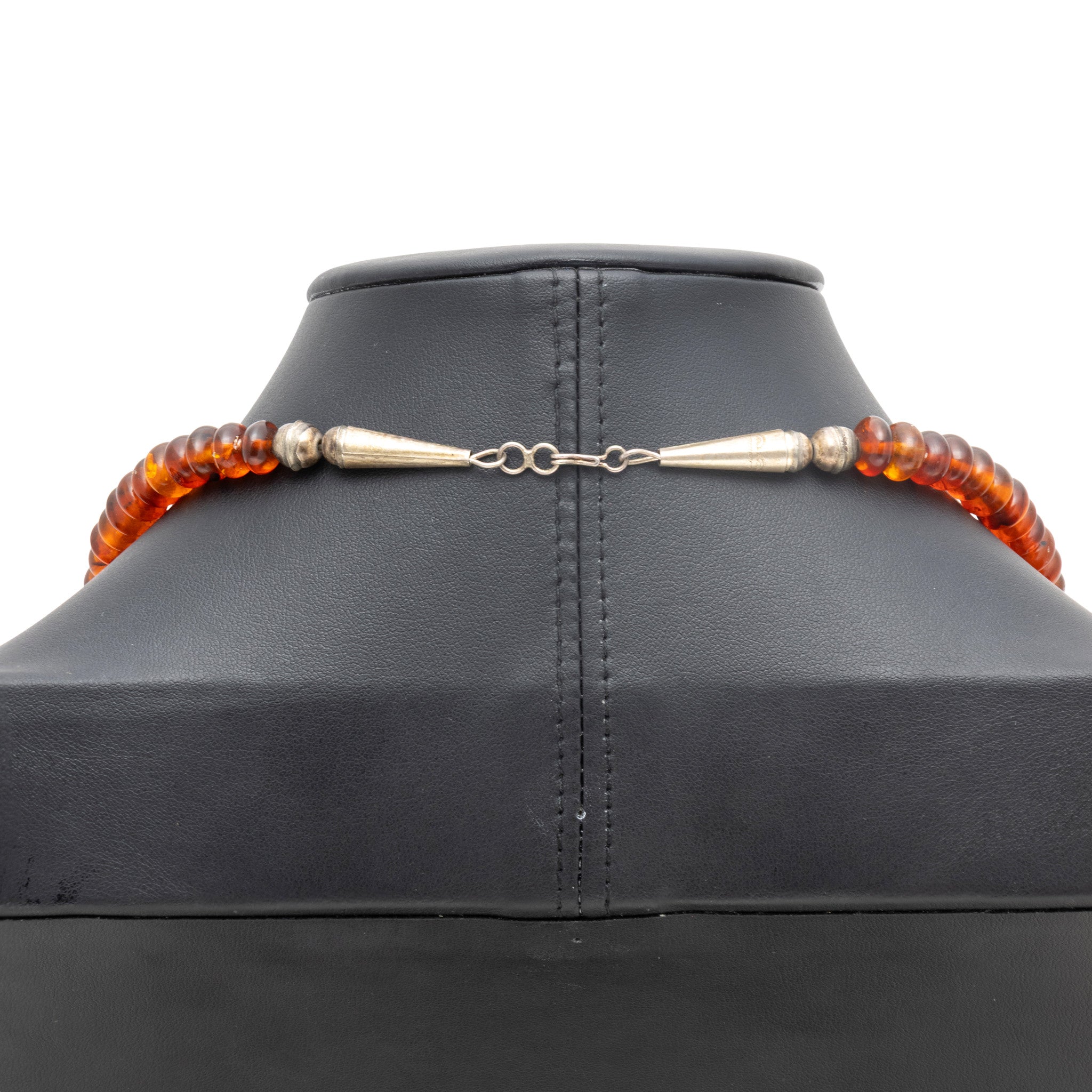 Navajo Turquoise and Amber Beaded Necklace