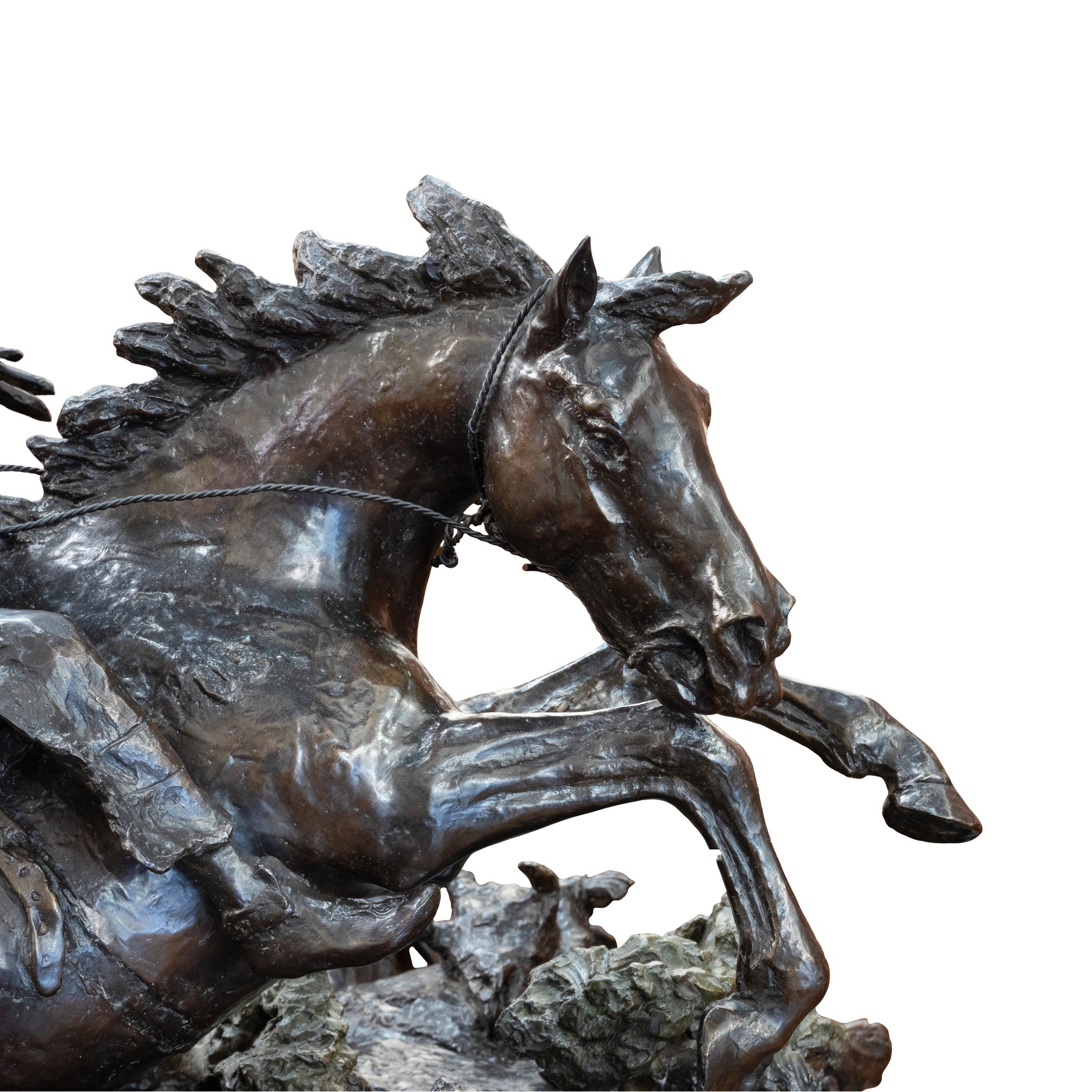 "Too Late for the Hawken" Bronze by Robert Scriver