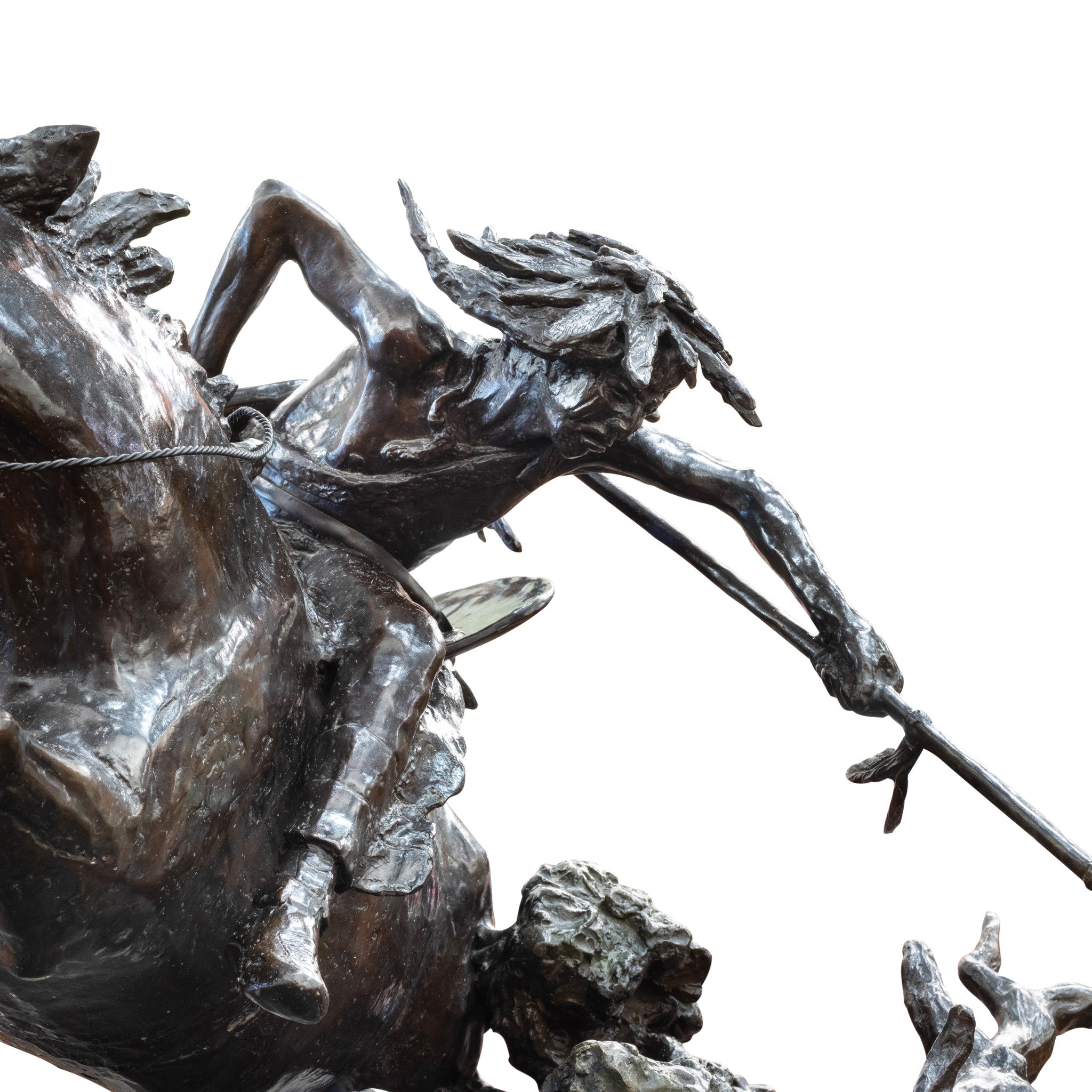 "Too Late for the Hawken" Bronze by Robert Scriver