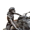 "Too Late for the Hawken" Bronze by Robert Scriver