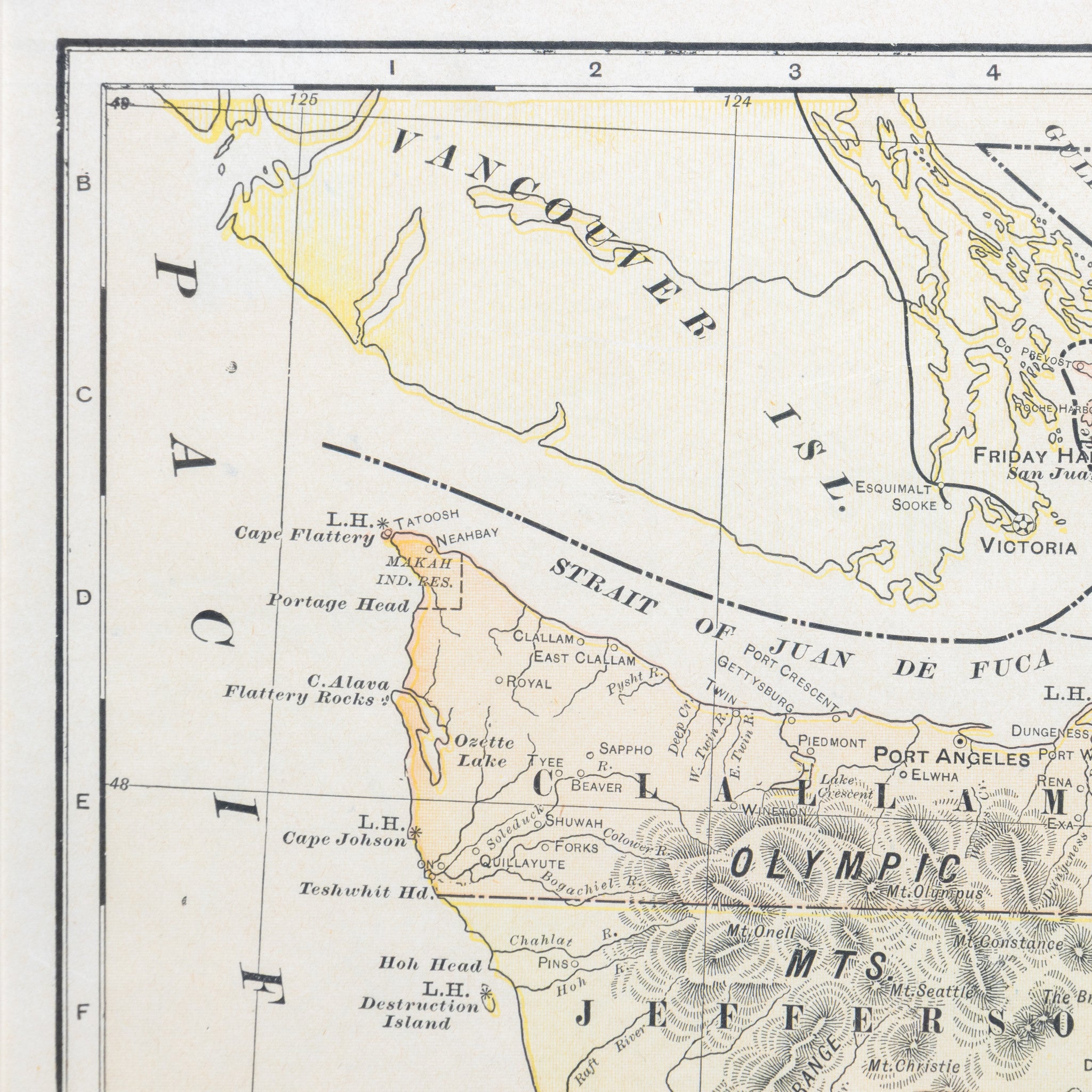 Map of Washington by George Cram