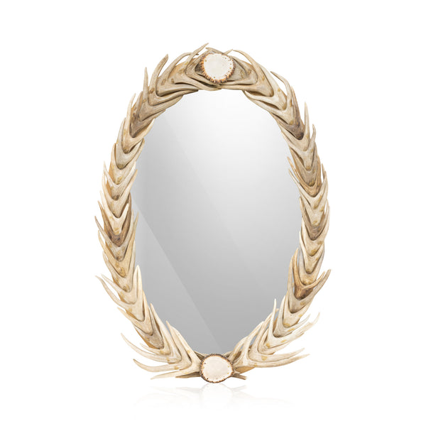 Antler Tine and Burr Mirror, Furnishings, Decor, Mirror