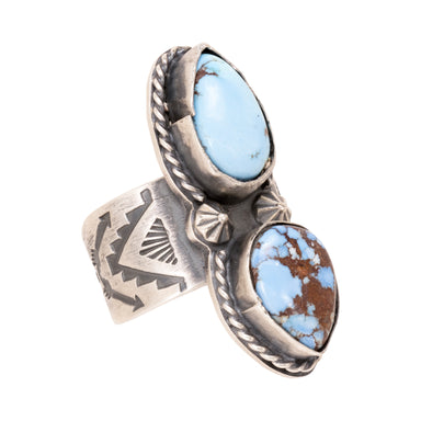 Navajo Golden Hill Turquoise Ring, Jewelry, Ring, Native