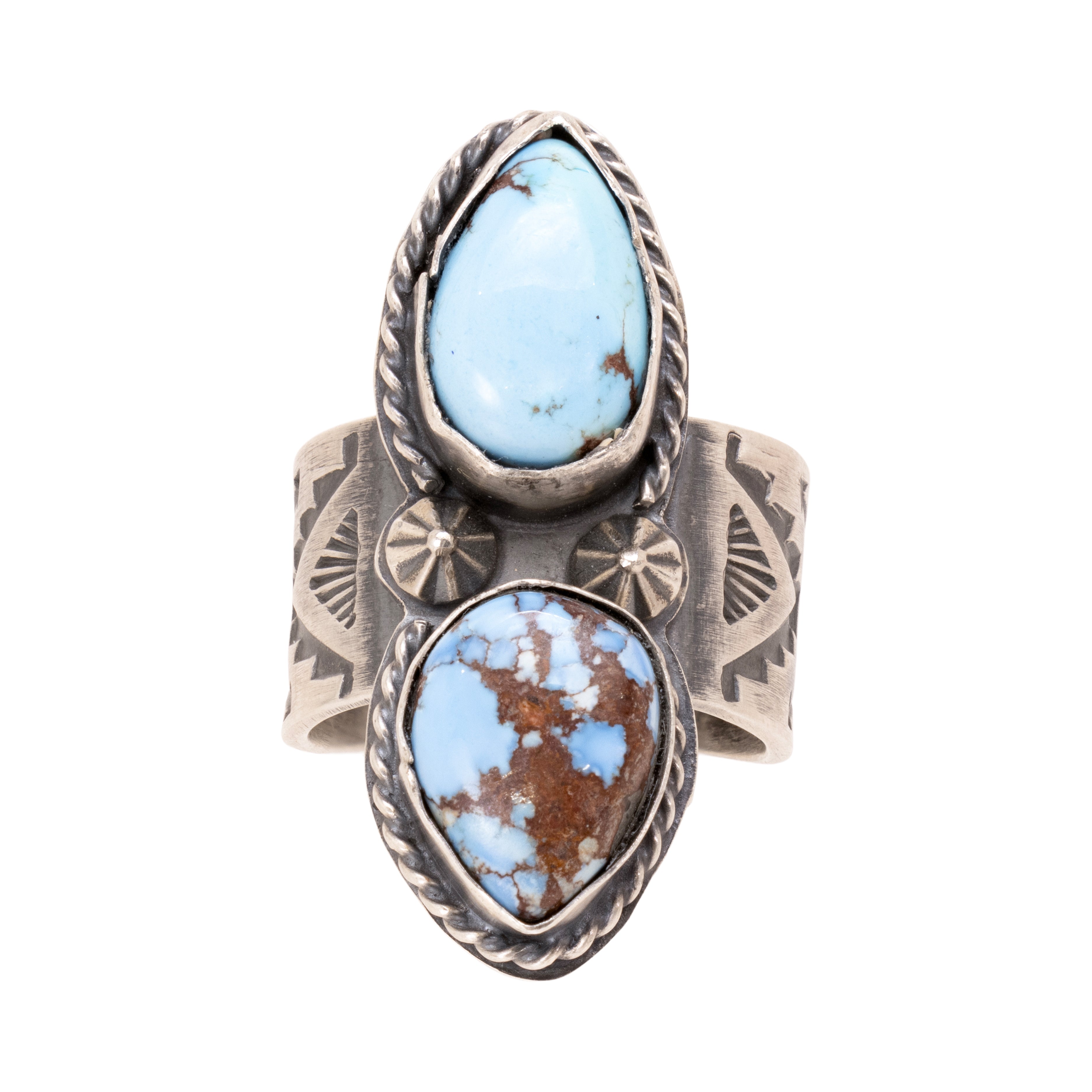 Navajo Golden Hill Turquoise Ring