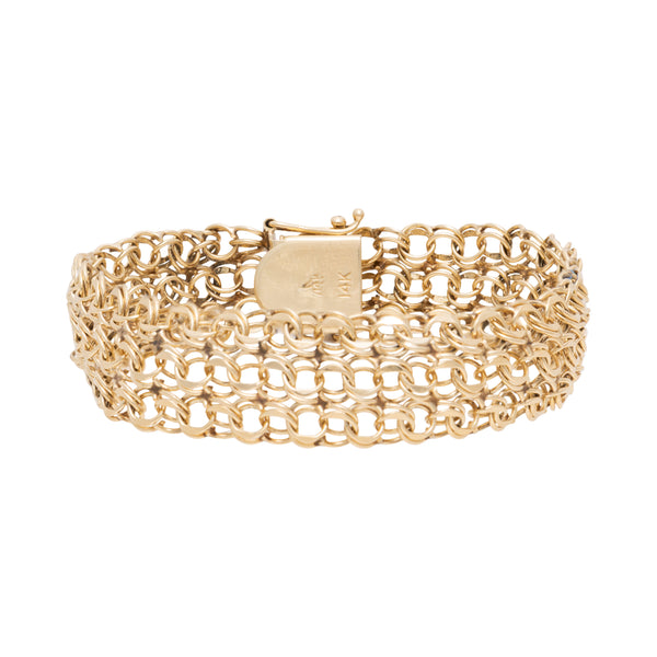 14K Gold Chain Bracelet, Jewelry, Bracelet, Estate