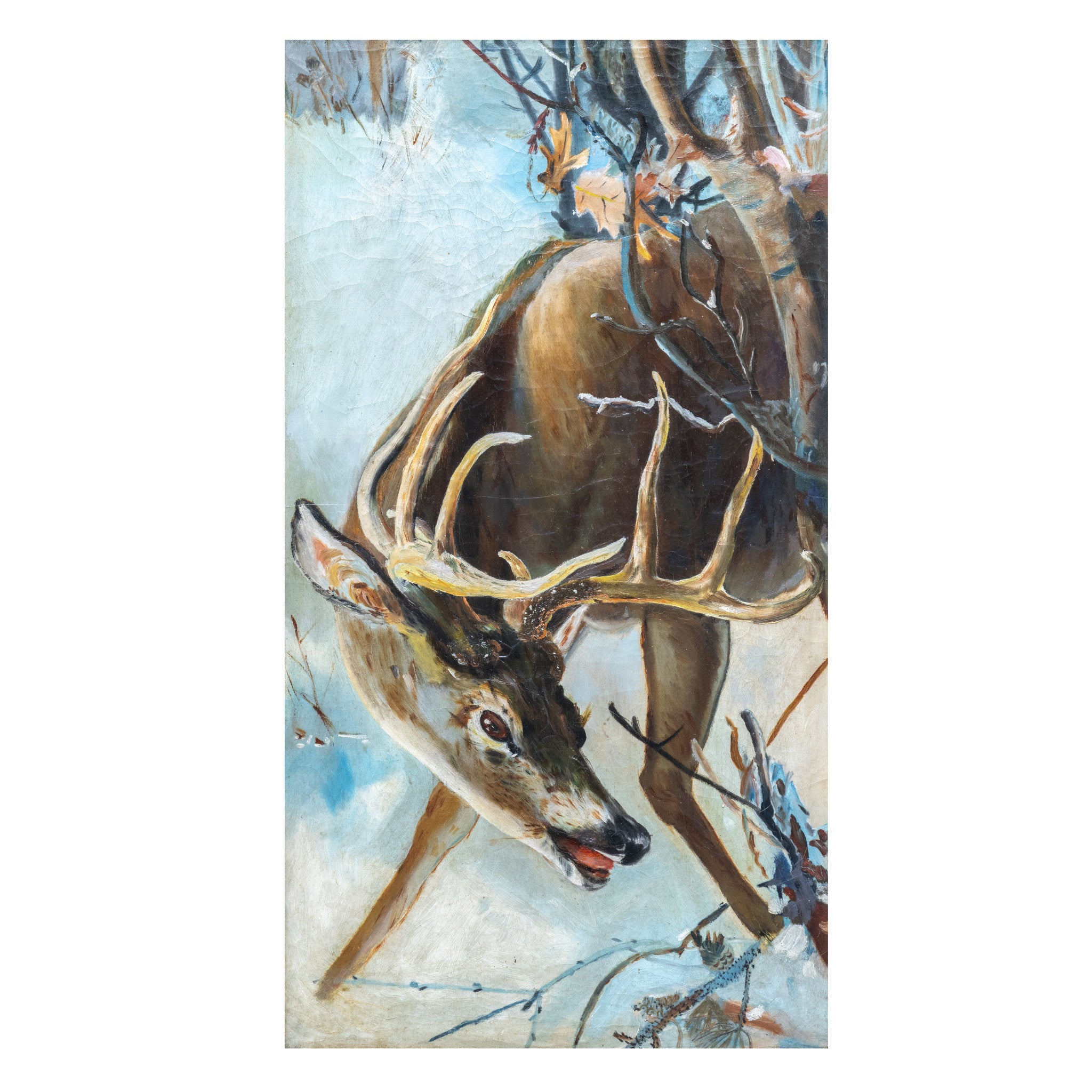 Whitetail in Rut, Fine Art, Painting, Wildlife