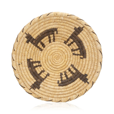 Papago Dog Pictorial Basket, Native, Basketry, Plate