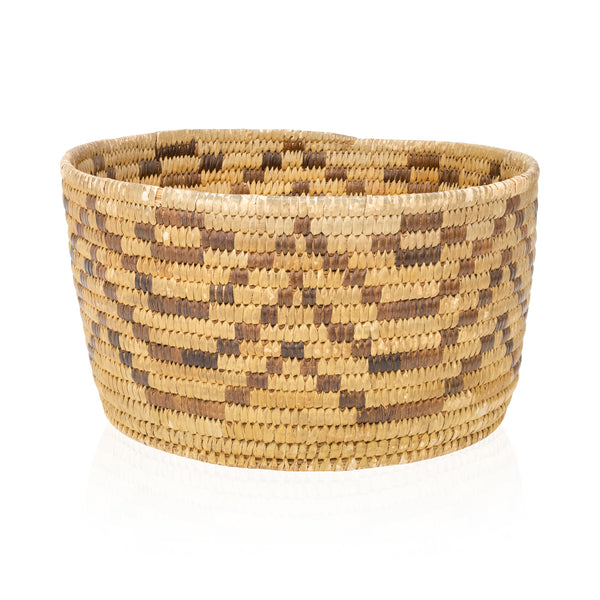 Papago Basketry Bowl, Native, Basketry, Vertical