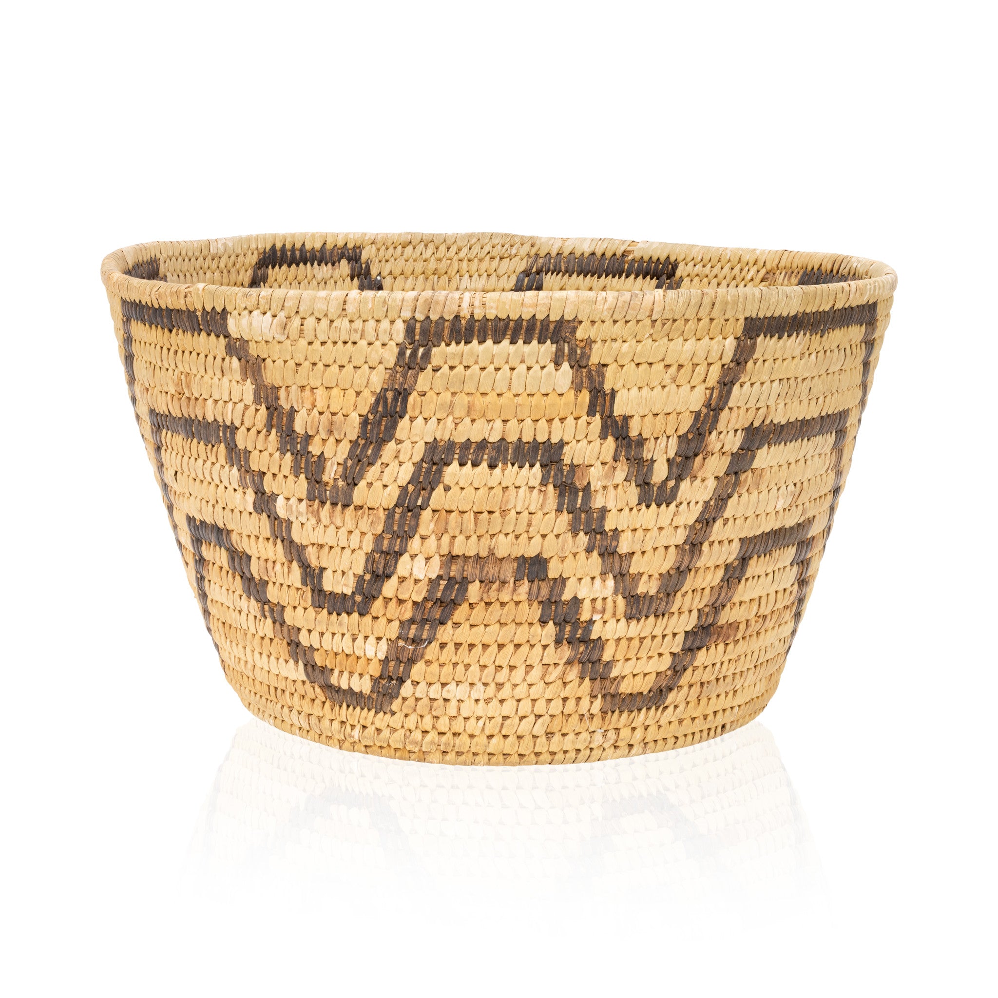 Papago Basketry Bowl, Native, Basketry, Vertical