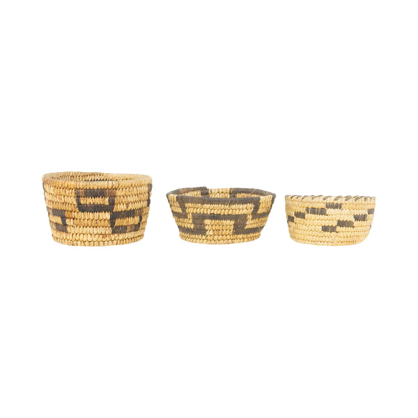 Papago Basketry Bowls, Native, Basketry, Vertical