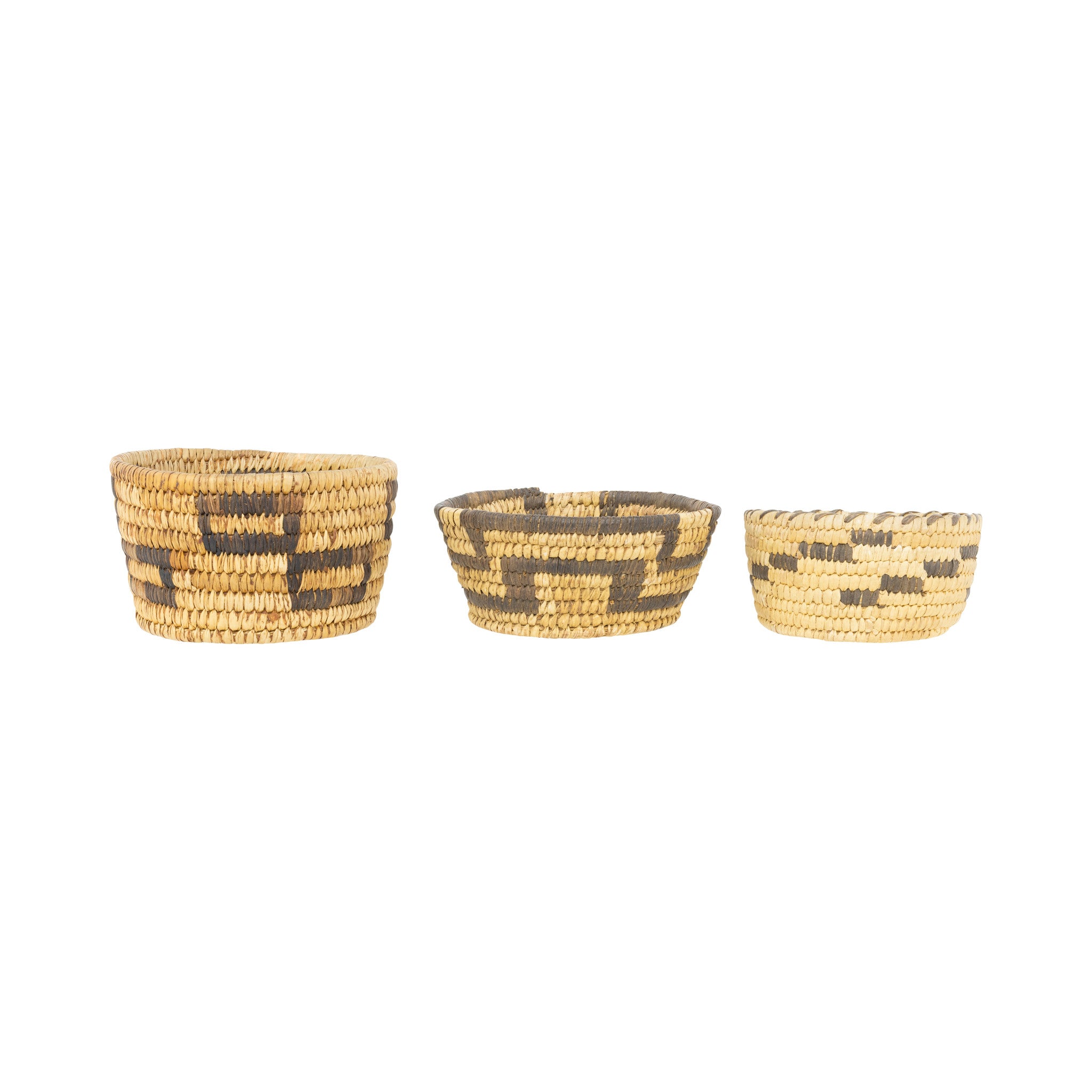 Papago Basketry Bowls, Native, Basketry, Vertical