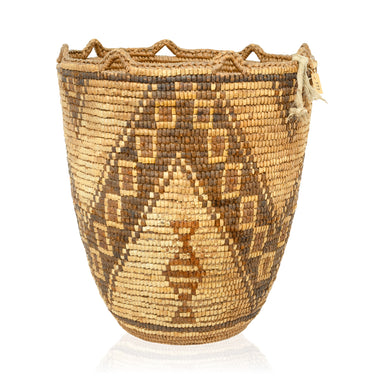 Large Klickitat Berry Basket, Native, Basketry, Vertical