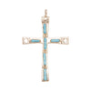 Zuni Turquoise Cross Pendant, Jewelry, Necklace, Native
