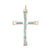 Zuni Turquoise Cross Pendant, Jewelry, Necklace, Native