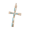 Zuni Turquoise Cross Pendant