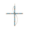 Zuni Turquoise Cross Pendant, Jewelry, Necklace, Native