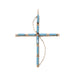 Zuni Turquoise Cross Pendant, Jewelry, Necklace, Native