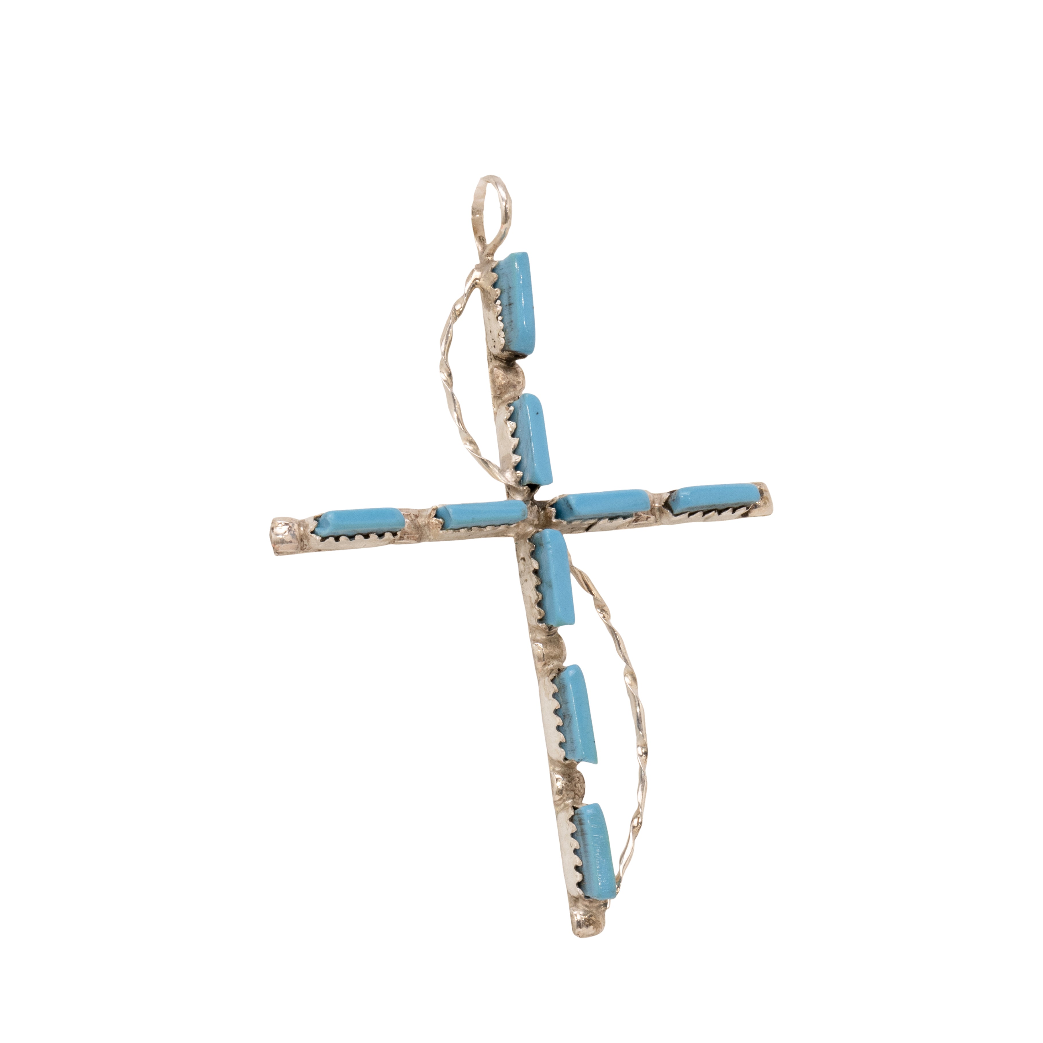 Zuni Turquoise Cross Pendant