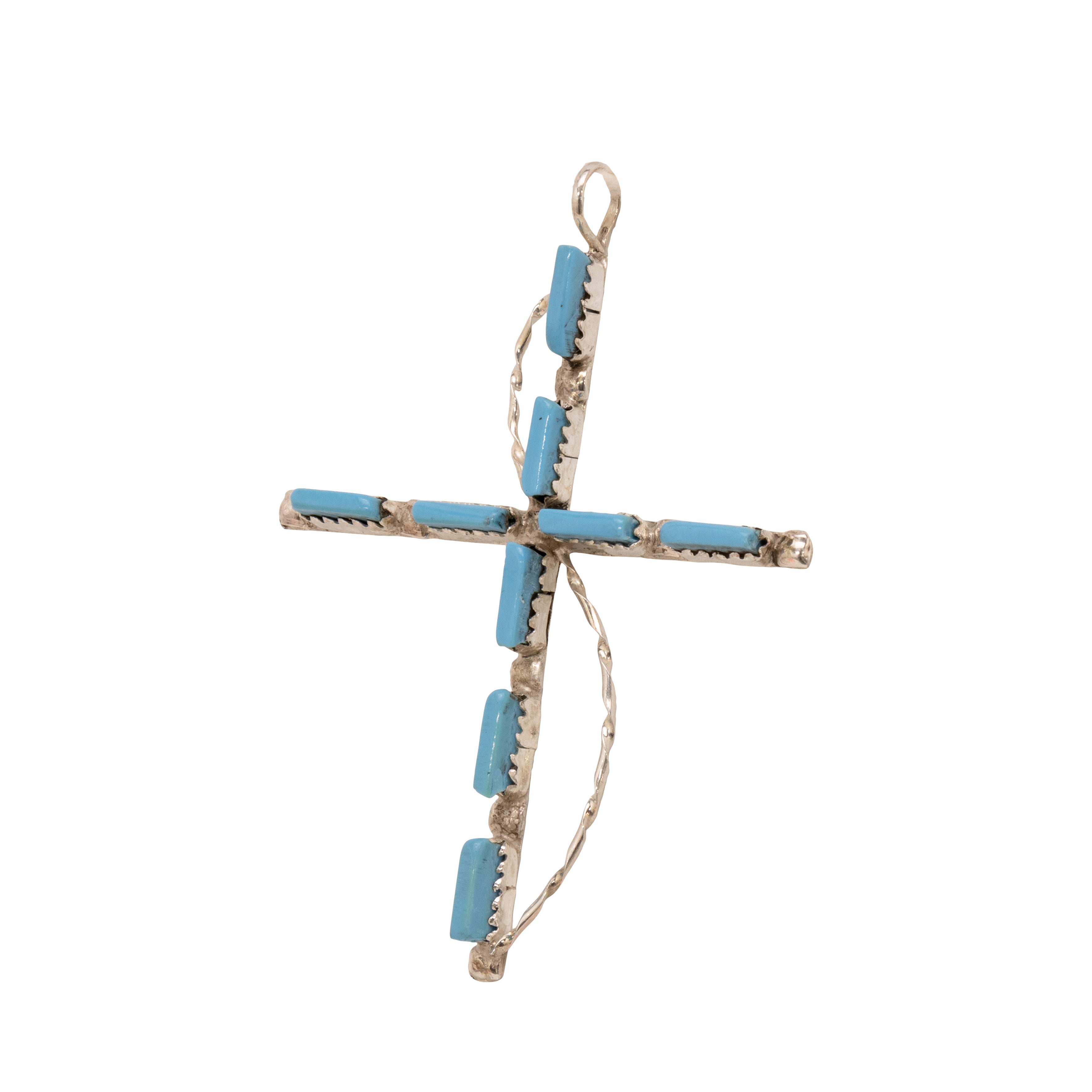 Zuni Turquoise Cross Pendant