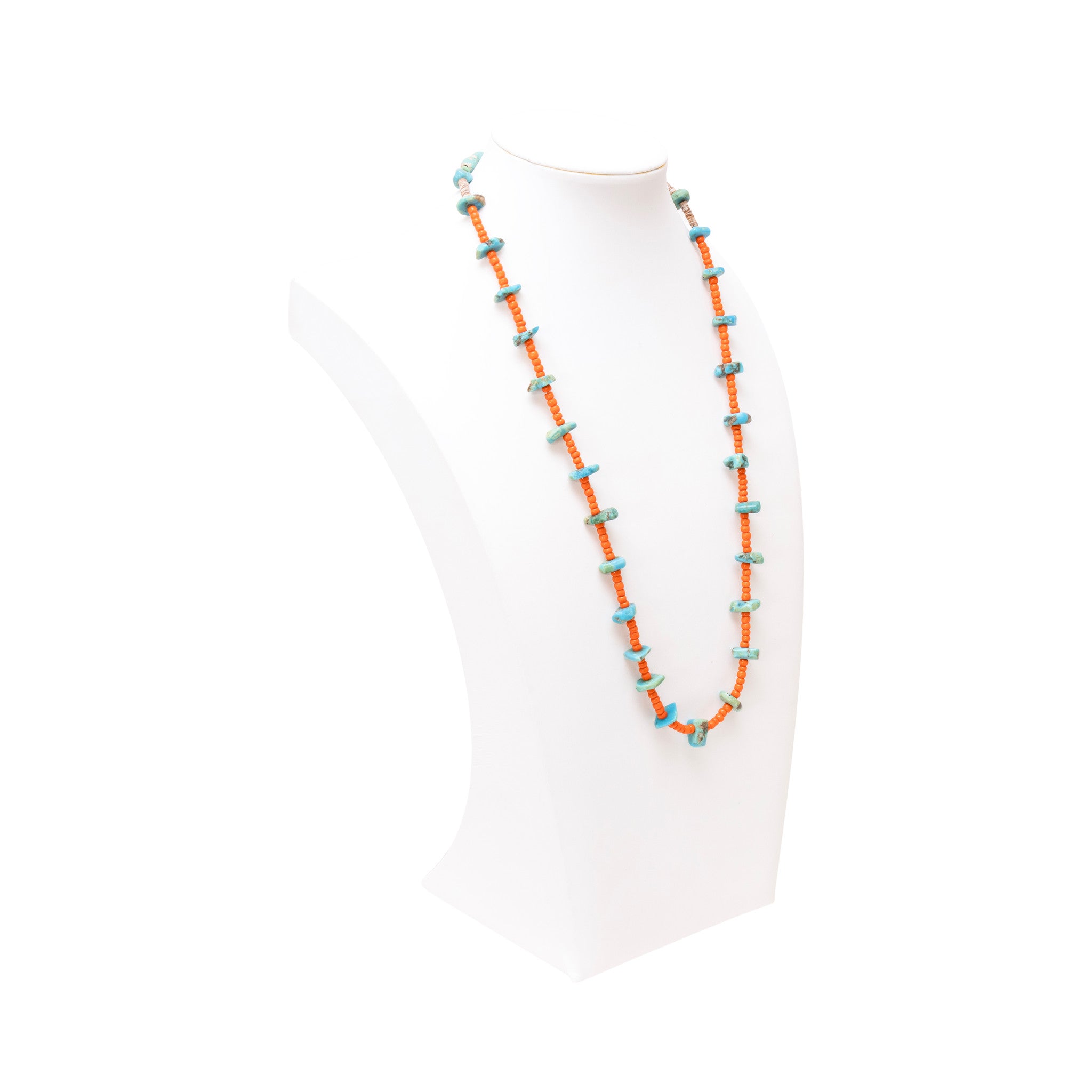 Navajo Coral and Turquoise Necklace