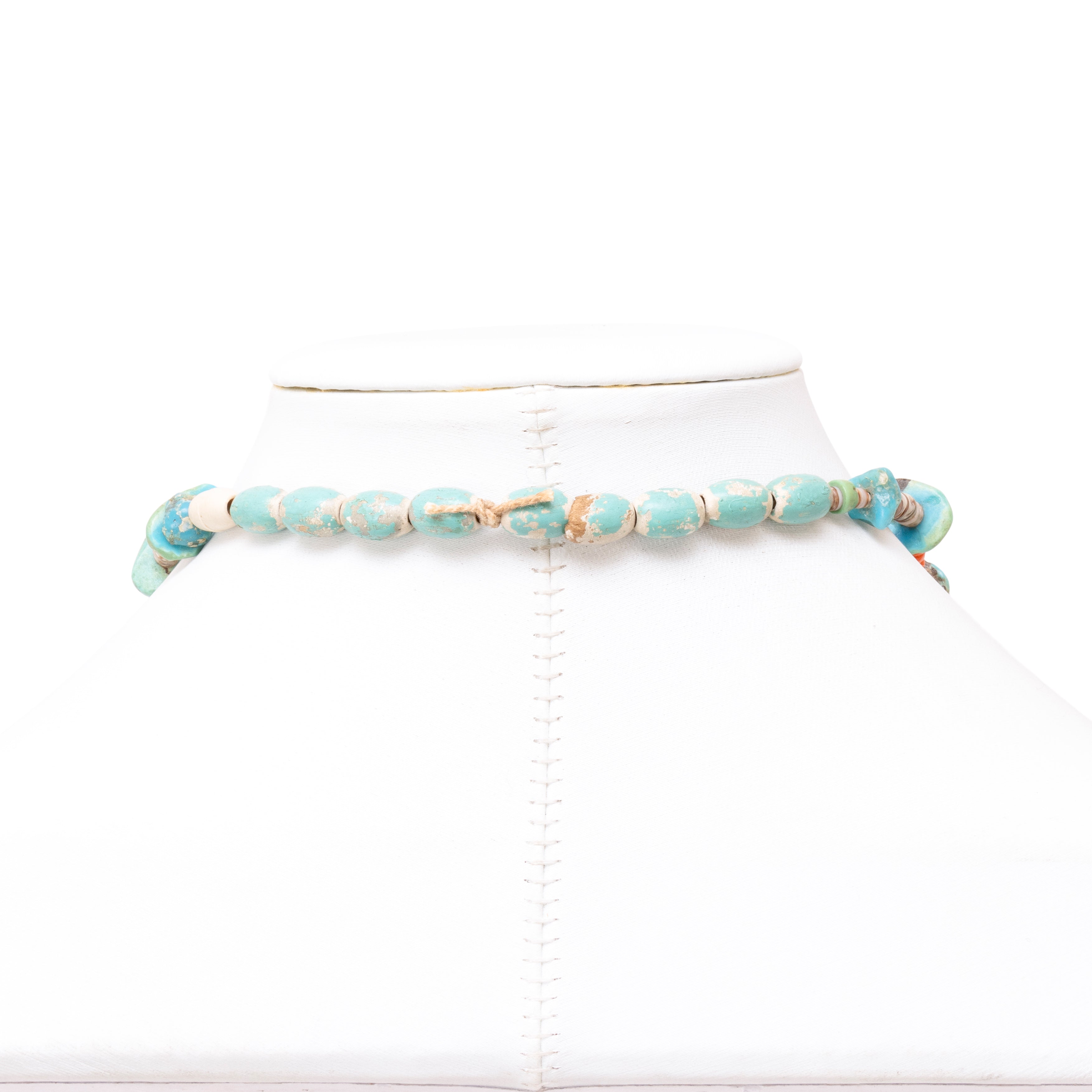 Navajo Coral and Turquoise Necklace