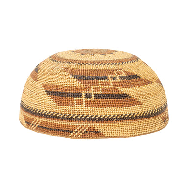 Hupa/Yurok Hat Basket, Native, Basketry, Vertical