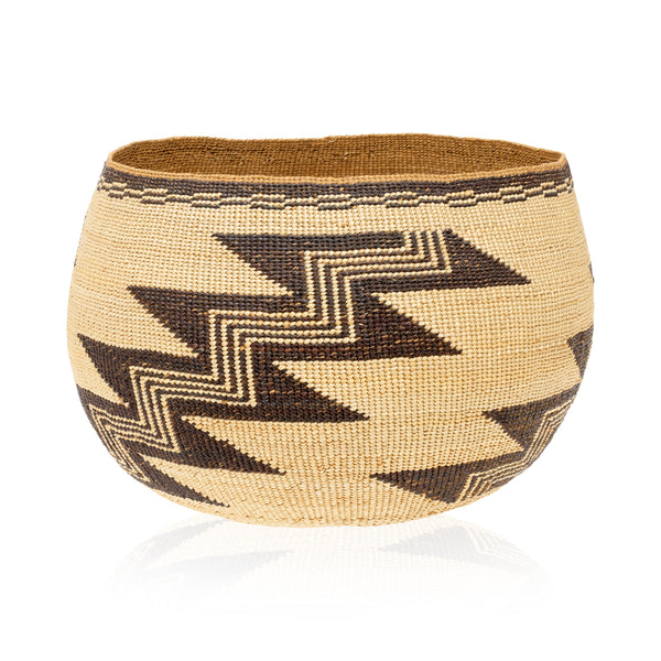 Hupa/Yurok Basketry Bowl, Native, Basketry, Vertical