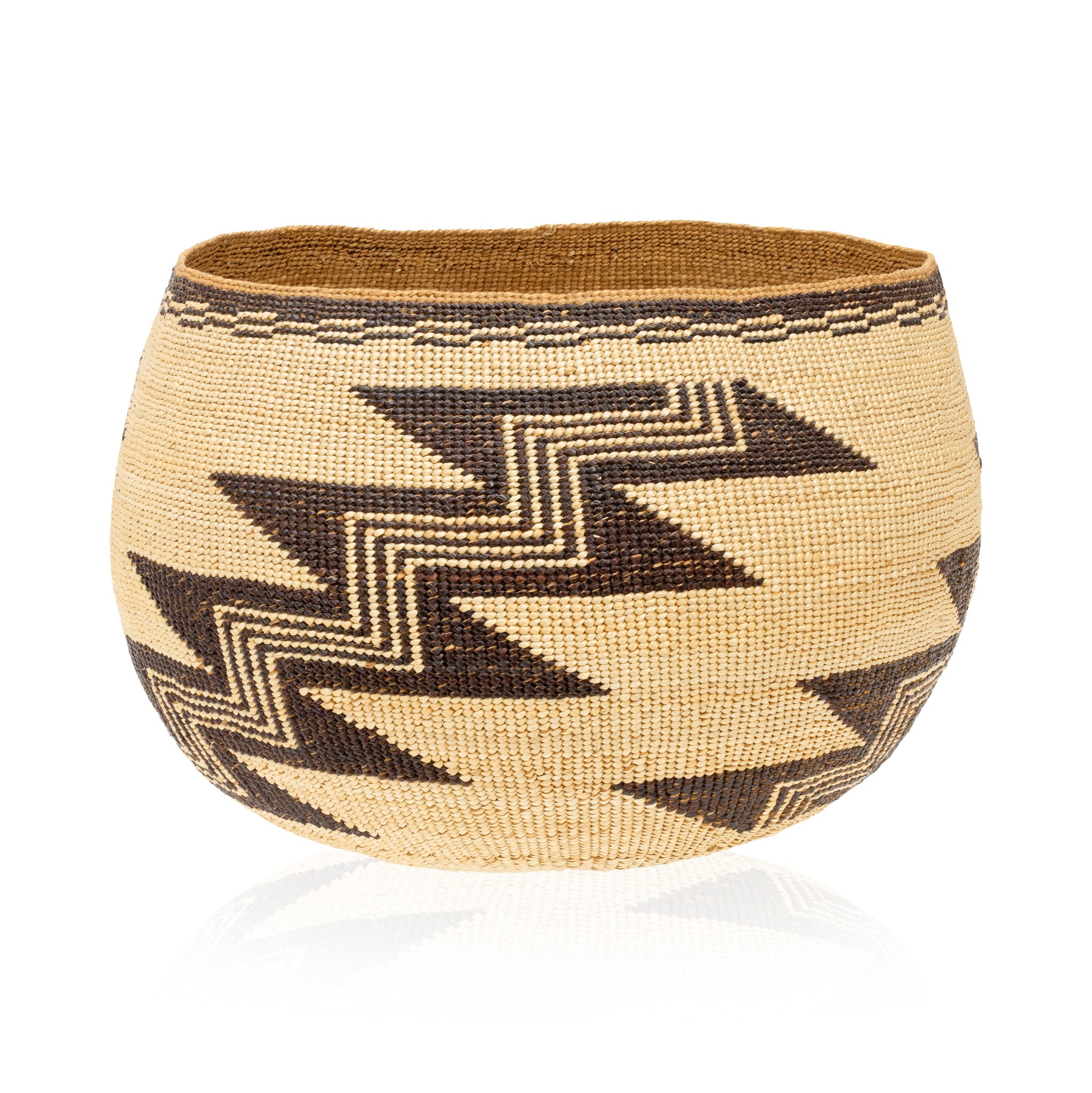 Hupa/Yurok Basketry Bowl, Native, Basketry, Vertical