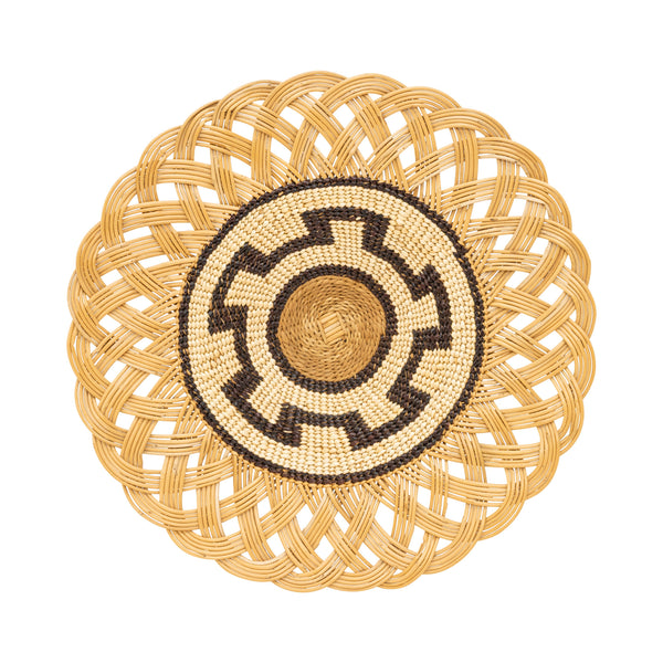 Hupa/Yurok Basketry Trivet, Native, Basketry, Plate
