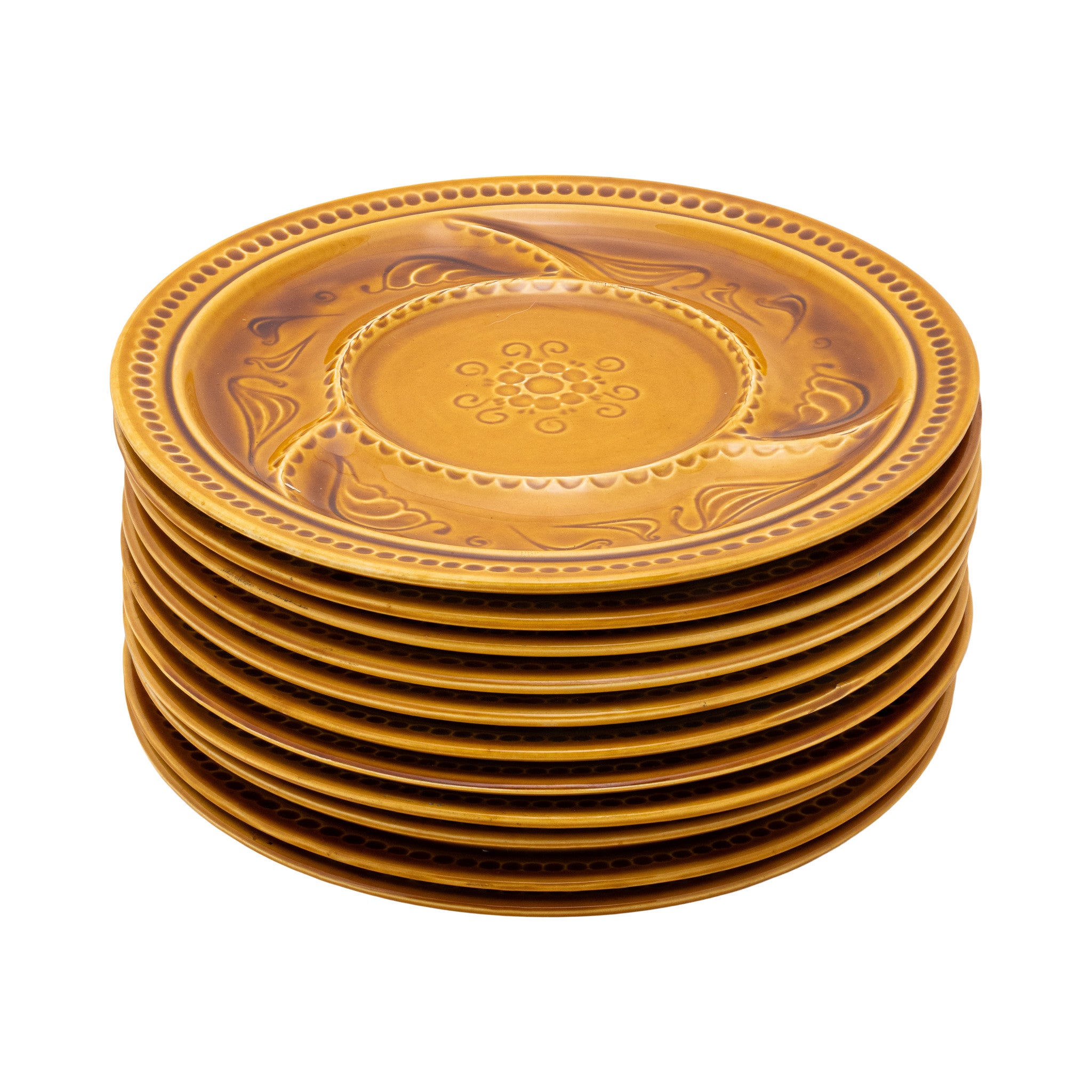 French Ceramic Fondue Plate Collection