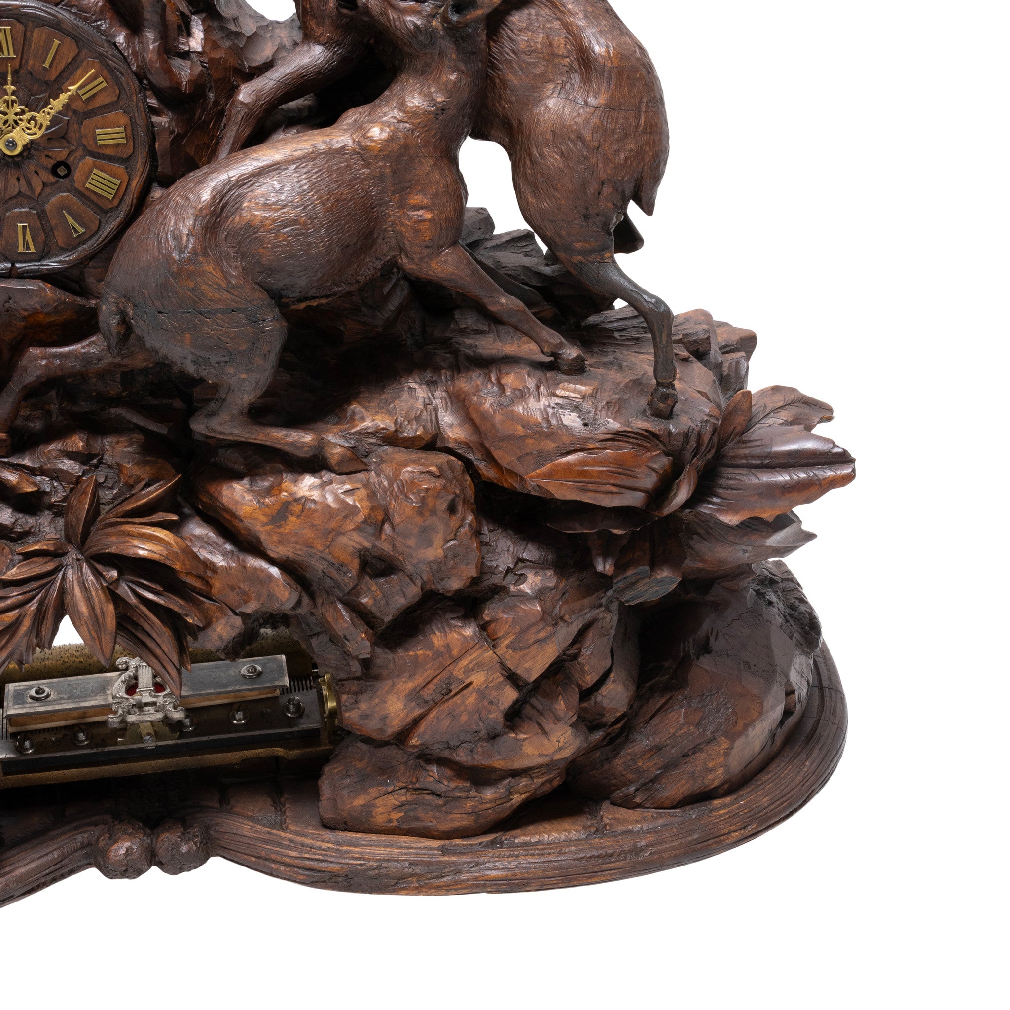 Monumental Black Forest Musical Mantel Clock