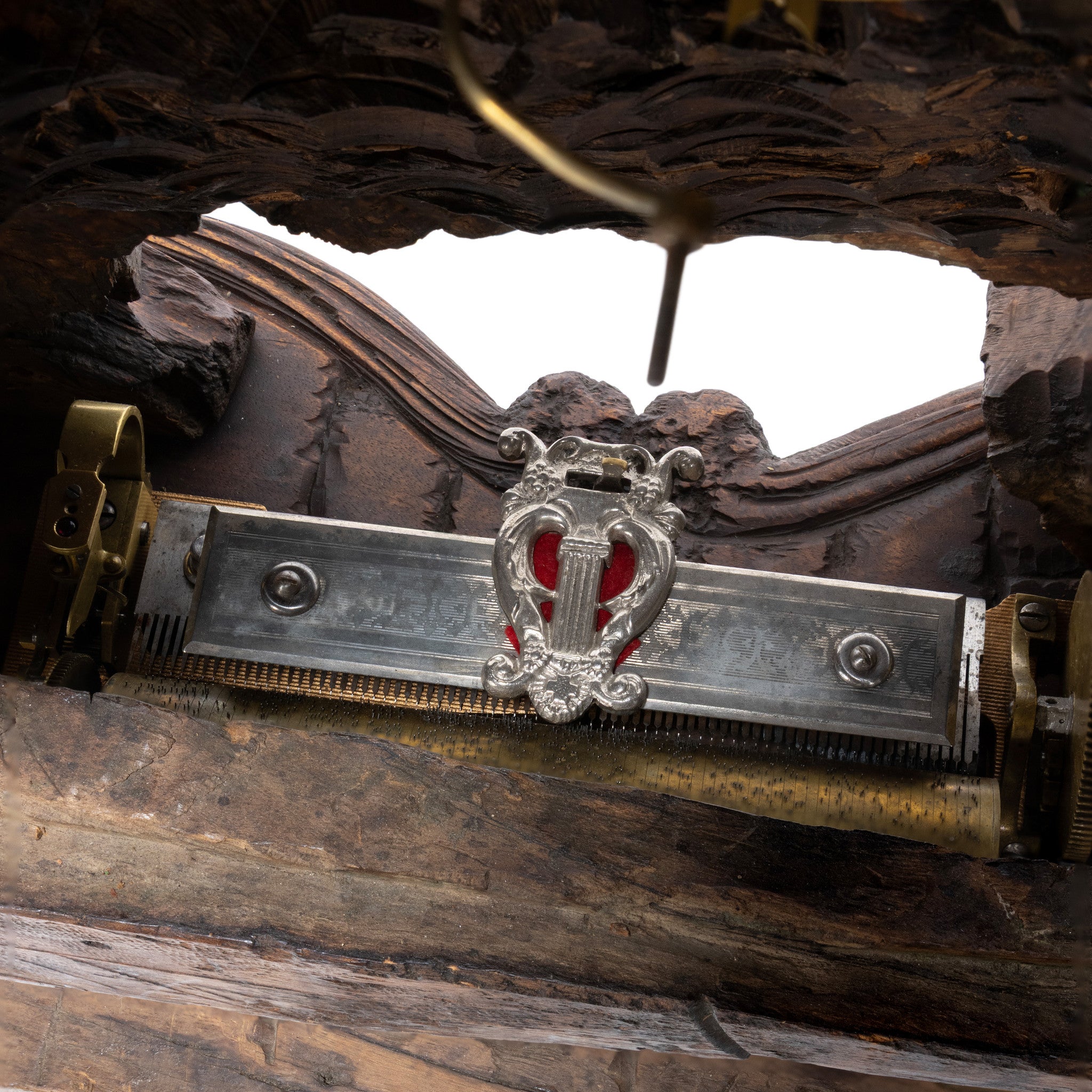 Monumental Black Forest Musical Mantel Clock